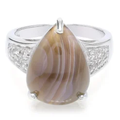 Botswana-Achat-Silberring