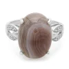 Botswana-Achat-Silberring