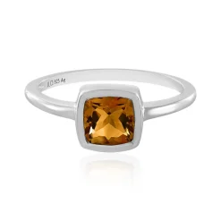 Brandy-Citrin-Silberring