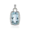 Brasilianischer Aquamarin-Goldanhänger (SUHANA)