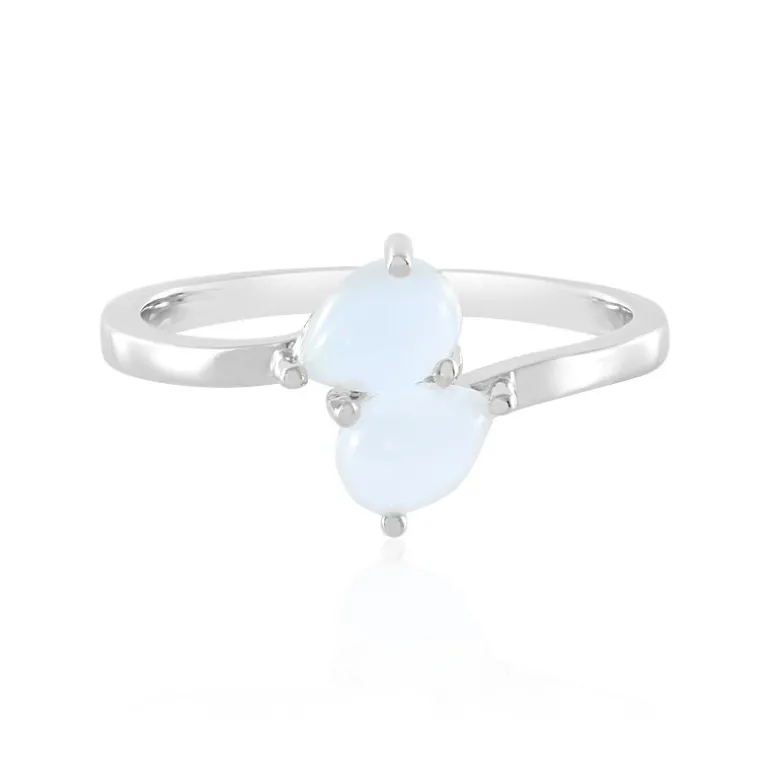 Brasilianischer Aquamarin-Silberring