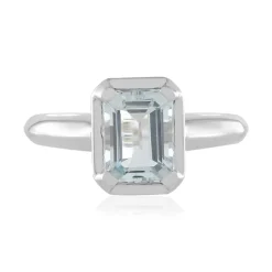 Brasilianischer Aquamarin-Goldring