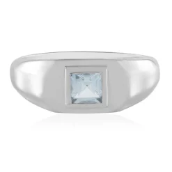 Brasilianischer Aquamarin-Silberring