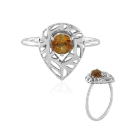 Brasilianischer Oranger Turmalin-Goldring (Ornaments by de Melo)