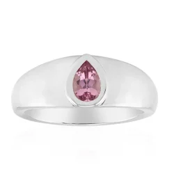 Brasilianischer Pinkfarbener Turmalin-Silberring (Pallanova)