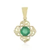 Brasilianischer Smaragd-Goldanhänger (Ornaments by de Melo)