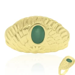 Brasilianischer Smaragd-Silberring