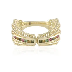 Brasilianischer Turmalin-Goldring (Ornaments by de Melo)