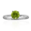 Burmesischer Peridot-Silberring