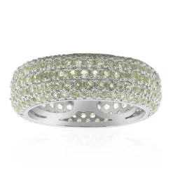 Burmesischer Peridot-Silberring
