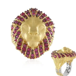 Burmesischer Rubin-Silberring (Gems en Vogue)