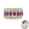 Burmesischer Rubin-Silberring (Gems en Vogue)