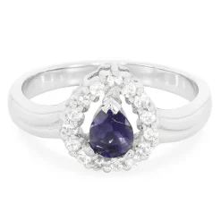 Ceylon-Iolith-Silberring