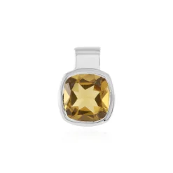 Champagner-Quarz-Silberanhänger