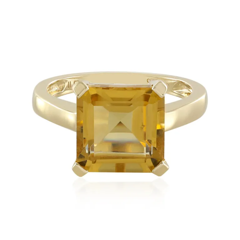 Champagner-Quarz-Silberring