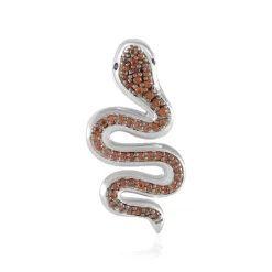 Champagner-Zirkon-Silberanhänger