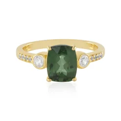 Chrom-Apatit-Silberring