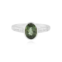 Chrom-Apatit-Silberring