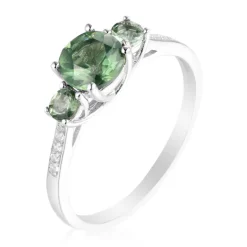 Chrom-Apatit-Silberring