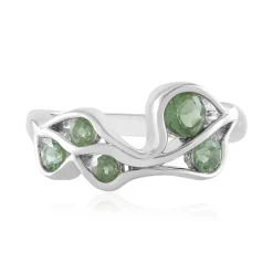 Chrom-Apatit-Silberring