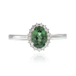 Chrom-Apatit-Silberring