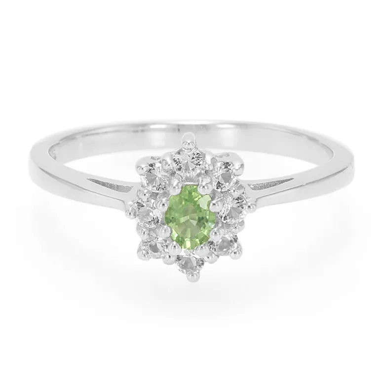 Chrom-Turmalin-Silberring