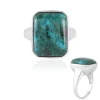Chrysokoll-Herren-Silberring