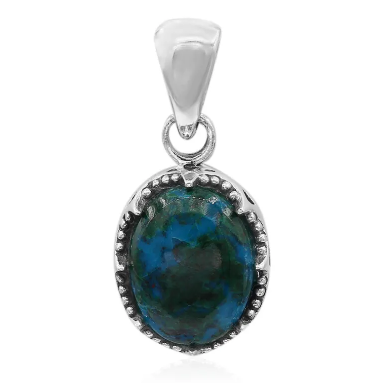 Chrysokoll-Silberanhänger (Art of Nature)