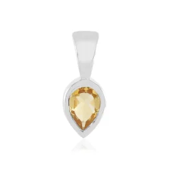 Citrin-Silberanhänger