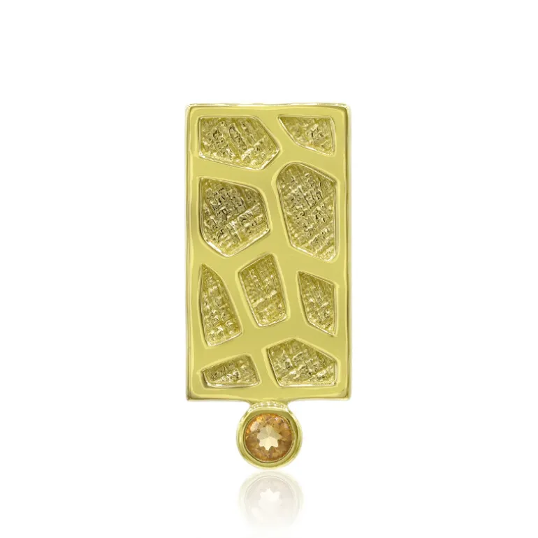 Citrin-Silberanhänger