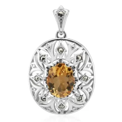 Citrin-Silberanhänger (Annette classic)