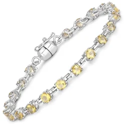 Citrin-Silberarmband
