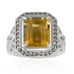 Citrin-Silberring (Annette classic)