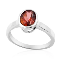 Cranberry-Topas-Silberring