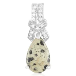 Dalmatiner-Jaspis-Silberanhänger