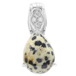 Dalmatiner-Jaspis-Silberanhänger