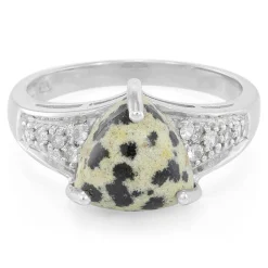 Dalmatiner-Jaspis-Silberring