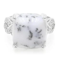 Dendriten-Achat-Silberring