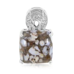 Dinosaurier-Quarz-Silberanhänger