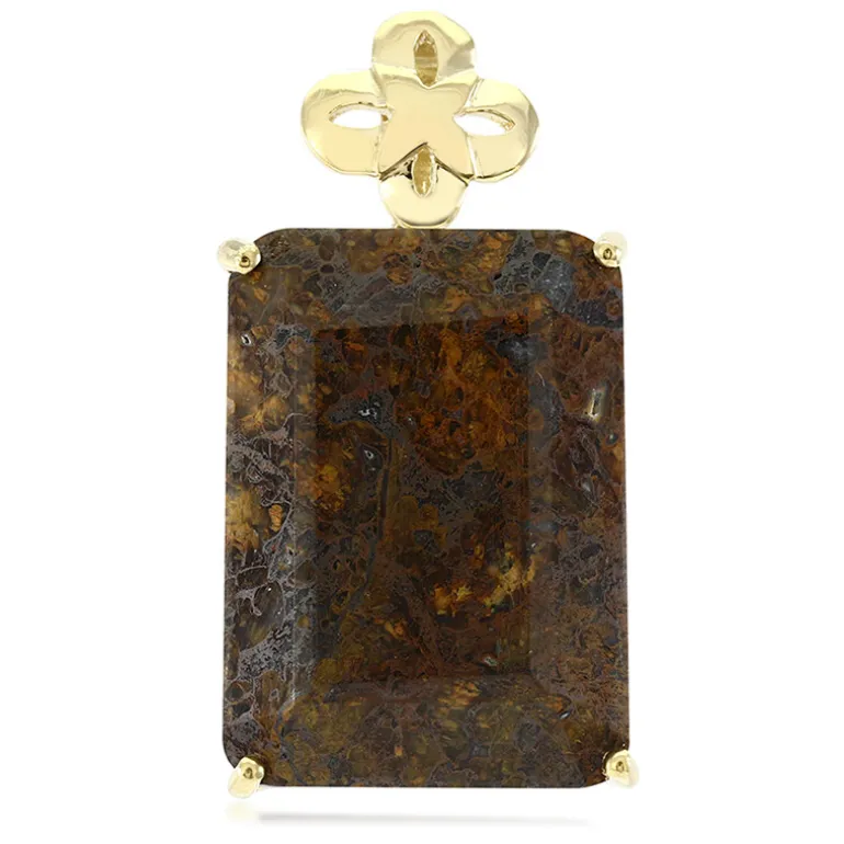 Dinosaurier-Quarz-Silberanhänger