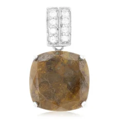 Dinosaurier-Quarz-Silberanhänger