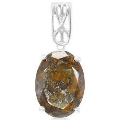 Dinosaurier-Quarz-Silberanhänger