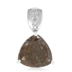 Dinosaurier-Quarz-Silberanhänger