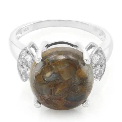 Dinosaurier-Quarz-Silberring