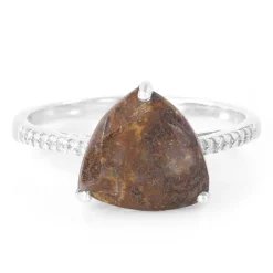 Dinosaurier-Quarz-Silberring