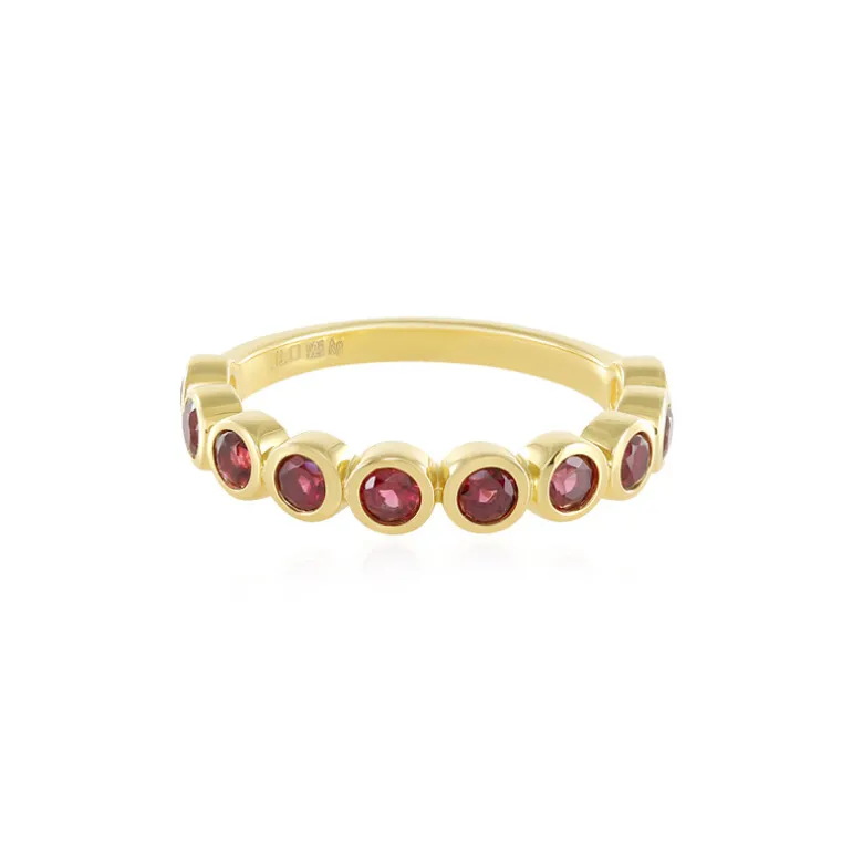 Edelroter Spinell-Silberring