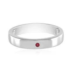 Edelroter Spinell-Silberring