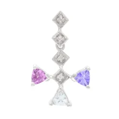 Edelstein-Silberanhänger