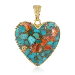 Edelstein-Silberanhänger