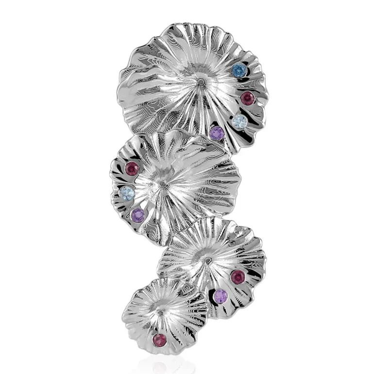 Edelstein-Silberanhänger